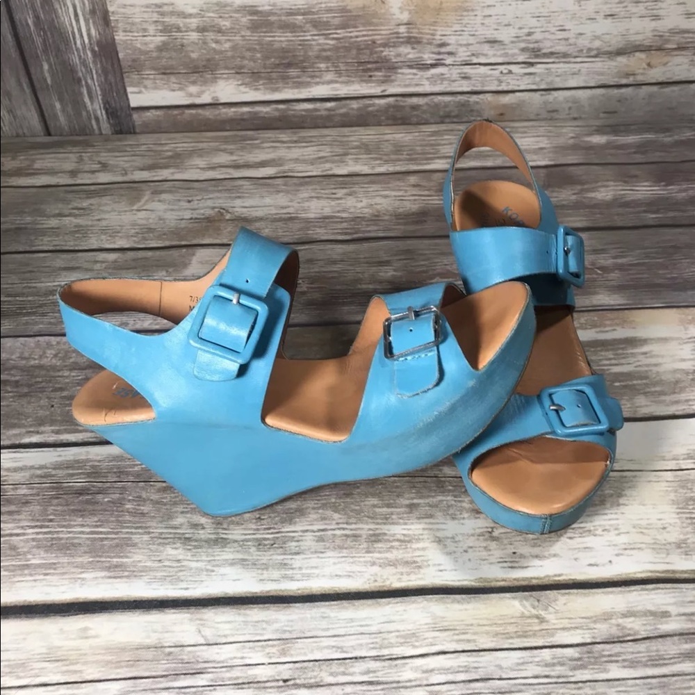 Kork - Ease blue sling back heels 7/ 38